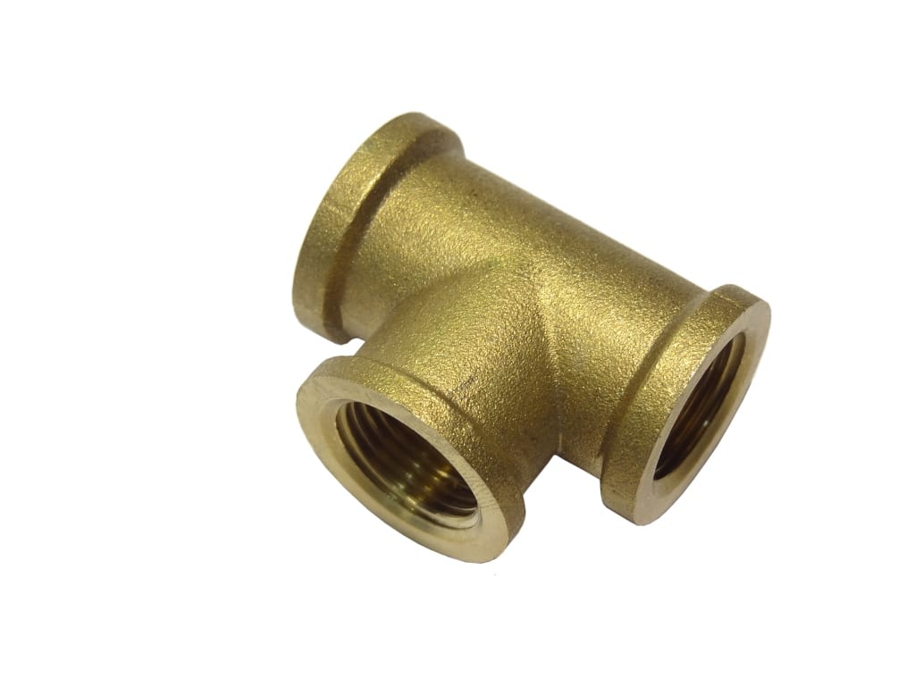 Brass Tee F-F-F – 15mm (1/2Inch C/P)