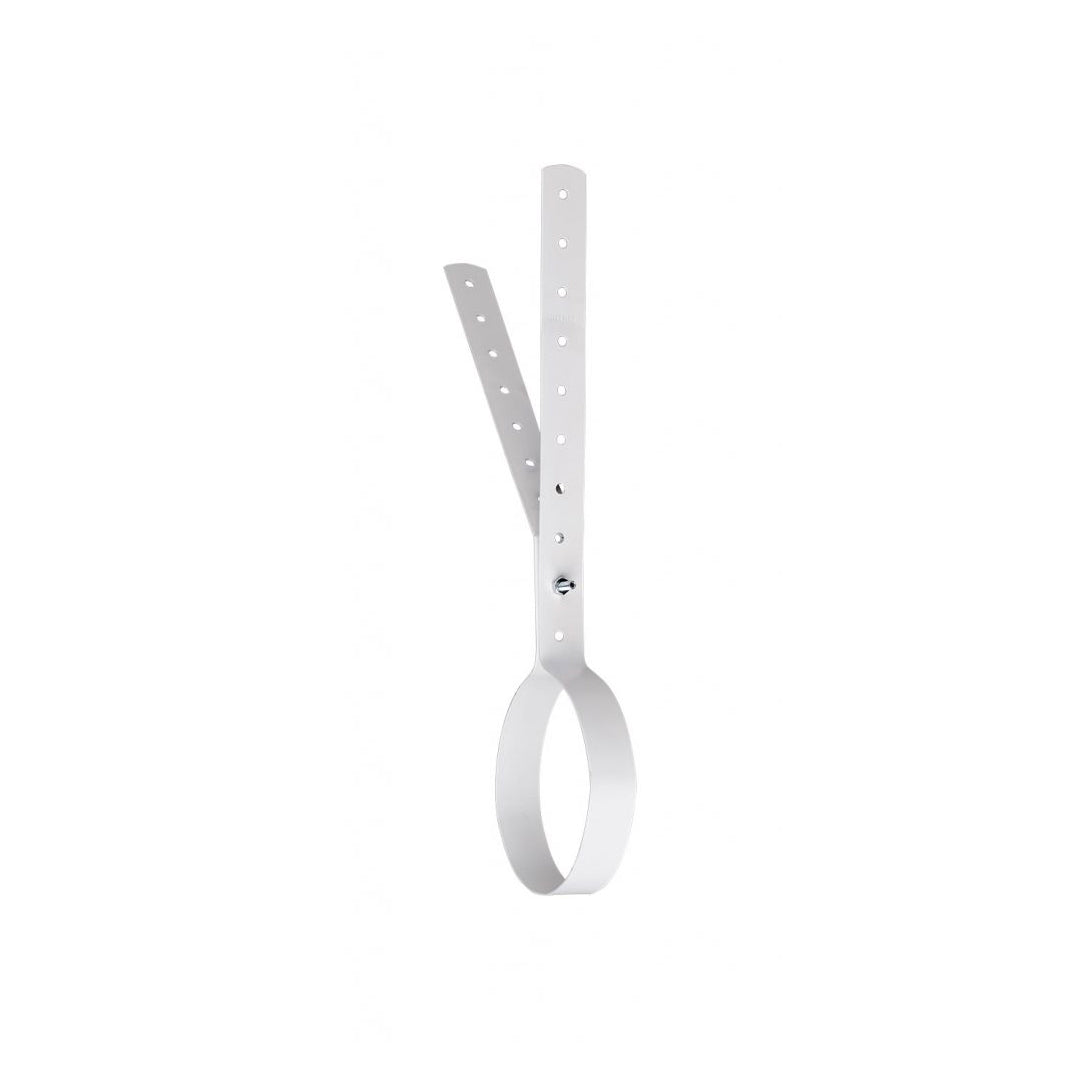 Downpipe Clip To Suit PVC Pipe Nylon Coated White – 90mm