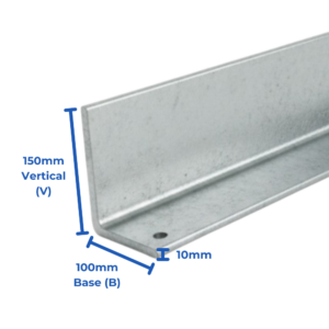 Hot Rolled Angle Lintel - 150mm x 100mm x 10mm - 2100mm
