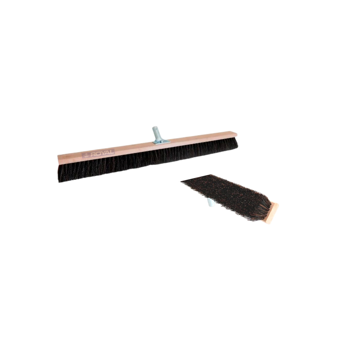 Timber Industrial Broom Workshop Heavy Duty - Meduim Bristle + Handle / 1200mm
