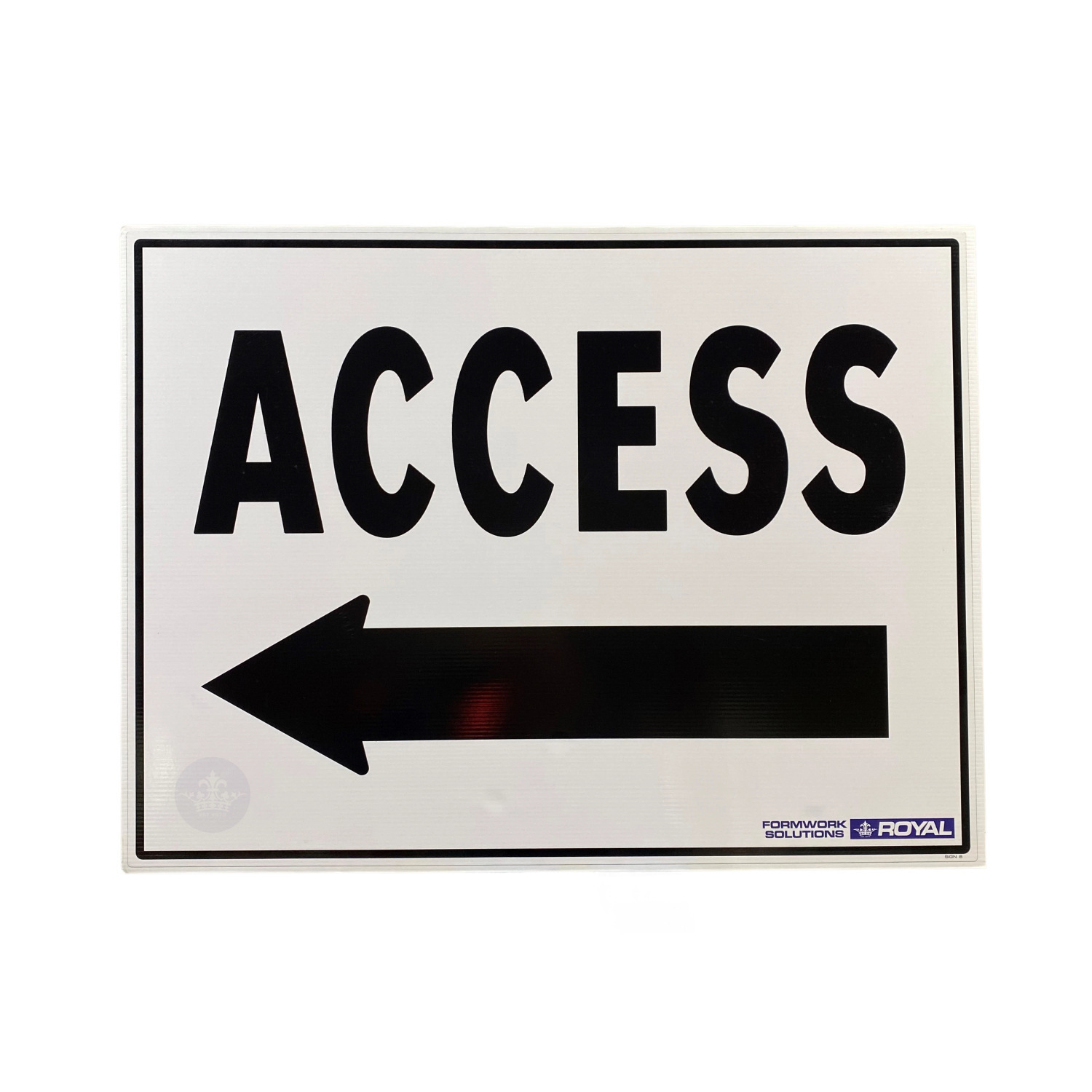 Safety Sign 'Access Left'