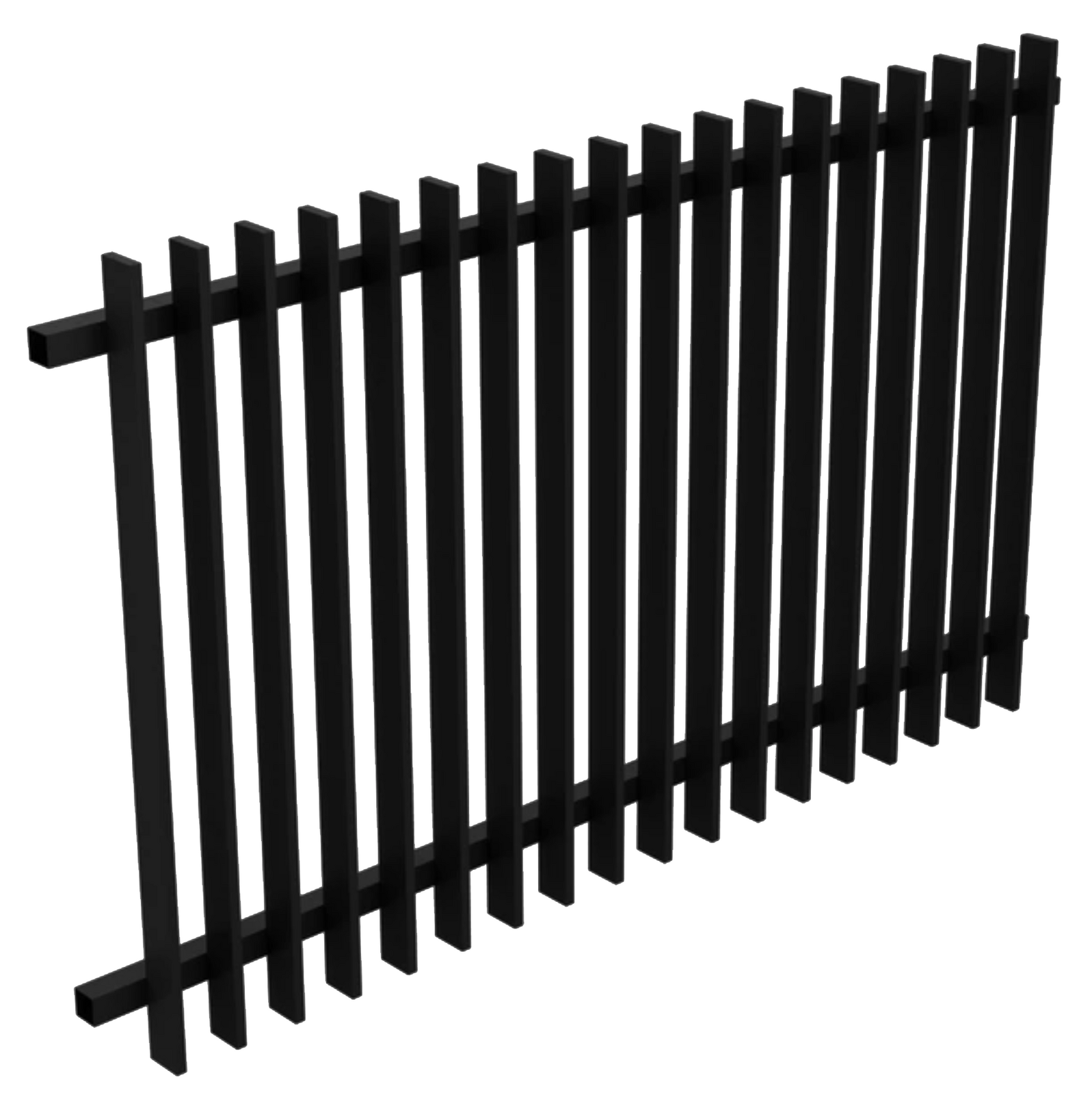 Black Blade Fencing Panel 2400 x 1250 Aluminium