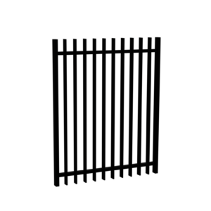 Black Blade Fencing Gate 950 x 1250 Aluminium