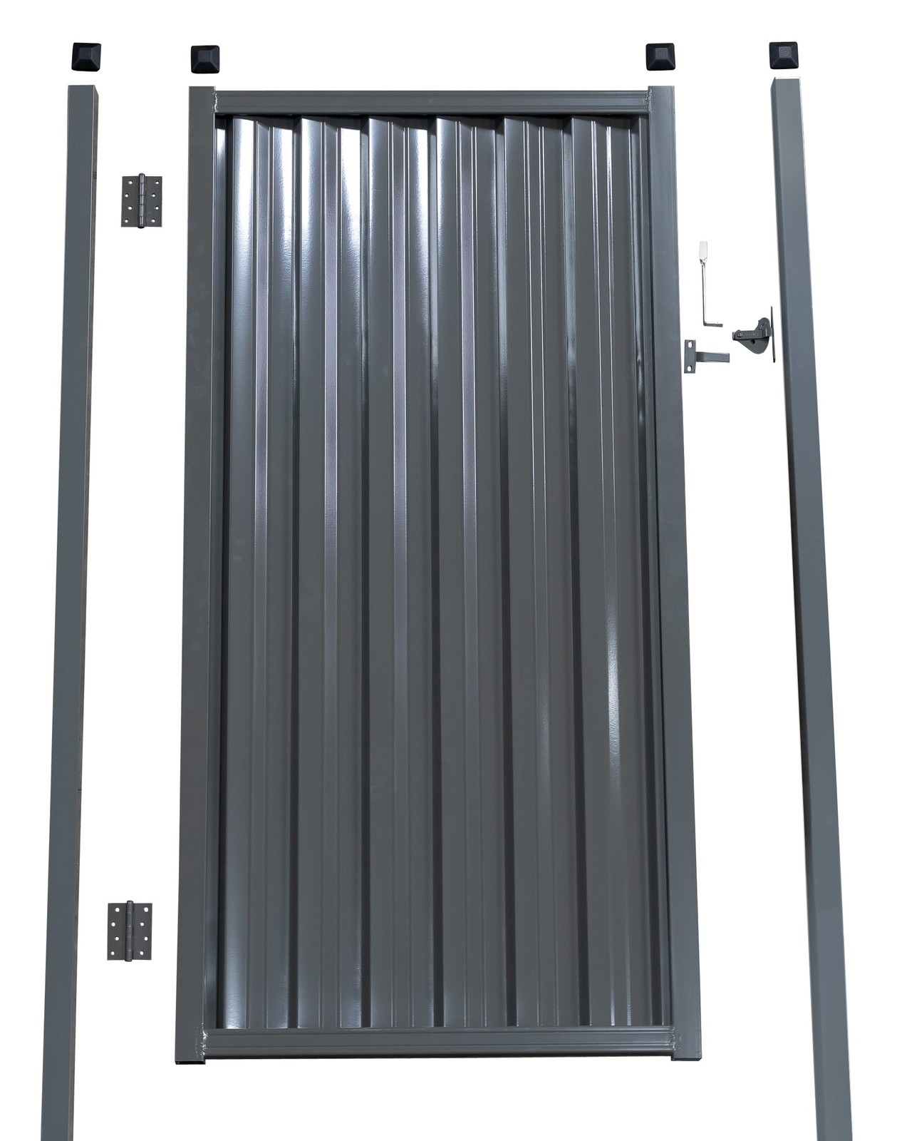 ColorBond Gate Complete New Style 910mm x 1800mm Basalt