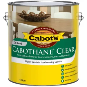 Cabot's Cabothane Clear Oil Based Satin 4L