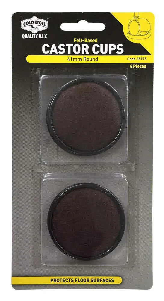 Cold Steel Castor Cups Felt Based Round 41mm