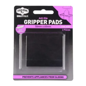 Cold Steel Gripper Pads Anti Slip Rubber Black 50 x 60mm (2 Pack) 2 Pack