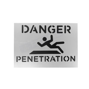 Danger Penetration Stencil 400mmx300mm