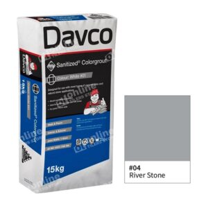 Davco Sanitized Colorgrout (3Sizes – 1.5kg / 5kg / 15kg) - Color: 04 river stone | Size: 15kg