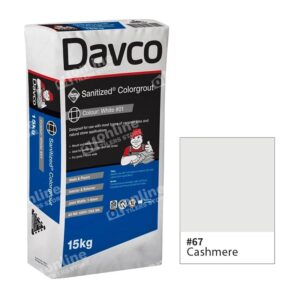 Davco Sanitized Colorgrout (3Sizes – 1.5kg / 5kg / 15kg) - Color: 67 cashmere | Size: 15kg