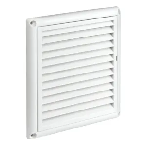 Deflecto Grille Vent with Screen Plastic 100mm