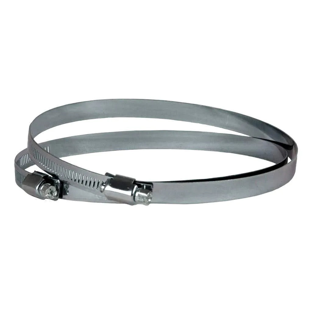Deflecto Metal Worm Drive Duct Clamp - 2 Pack 100mm
