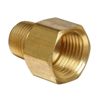 EMax Reducer Air Fitting Brass Male x Female 1/4"m x 1/2"F