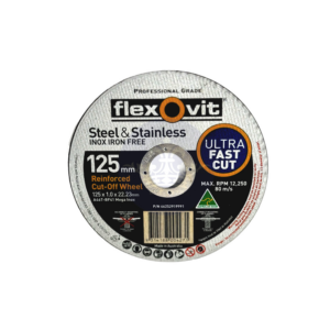 Flexovit Mega Inox Cut Off Disc 125 x 1 x 22.23mm
