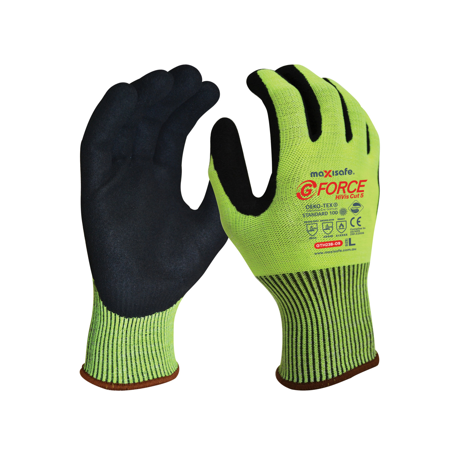G-Force HiVis Nitrile Coated Gloves Medium