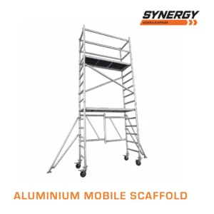 3.6m (Platform Height) Foldable Mobile Scaffold (With Stabilizers) - 1.8 x 0.7 x 3.6