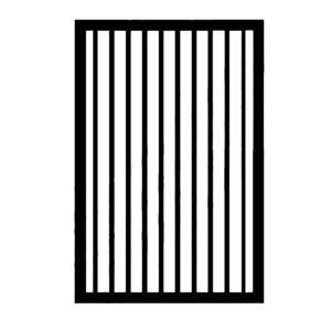 Heavy Security Flat Top Gate 1000 x 1500