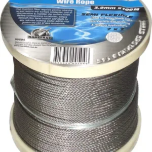 Hardfast Wire Rope Stainless Steel 3.2mm x 100m