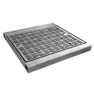 Civil Heelguard Drop-In Hinged Sump Grate & Frame - 450mmx450mm / Class D