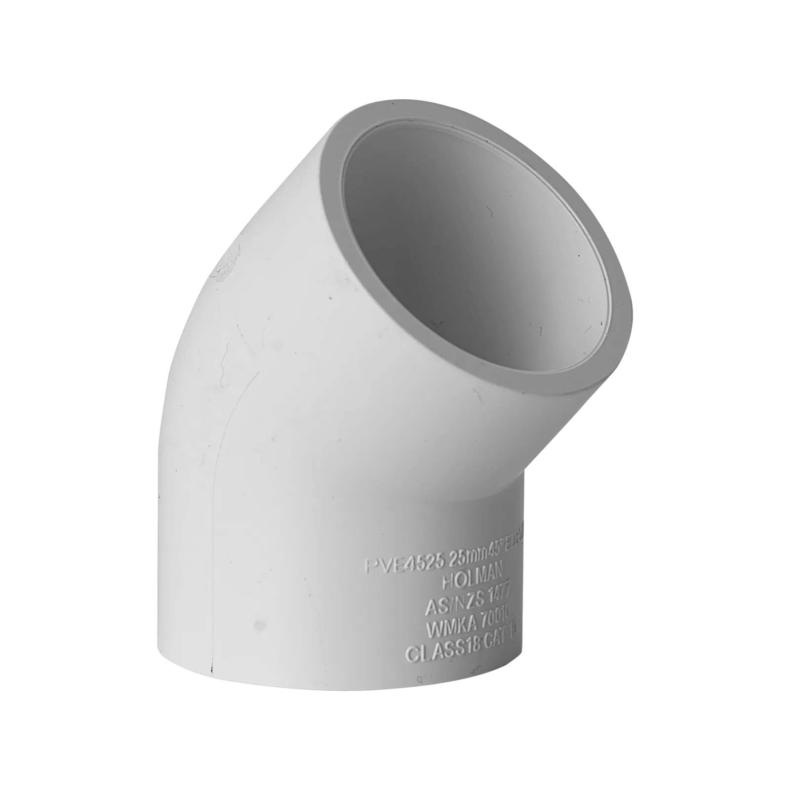 Holman PVC Pressure 45 Deg 25mm
