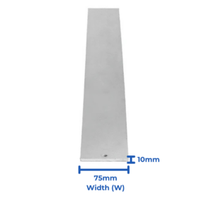 Galvanised Steel Flat Bar - 75mm x 10mm - 1900mm