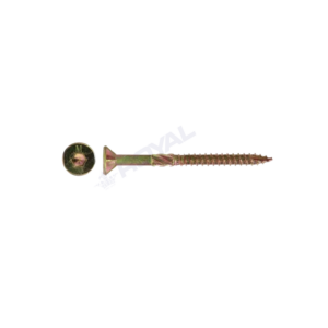 Macsim Type 17 Batten Screw Yellow Zinc Plated Type 17 ZP Tub 200 Batten Screw / 14g x 65mm