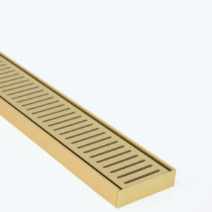 MS Brushed Gold Grate 1000mm x 100mm x 14mm/21mm/26mm - Size: 21MMX100MMX1000MM