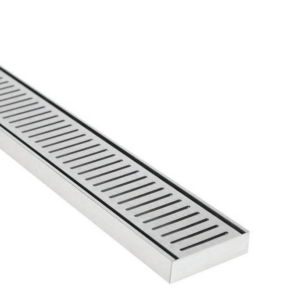 MS Brushed Silver Grate 1000mm x 100mm x 14mm/21mm/26mm - Size: 21MMX100MMX1000MM