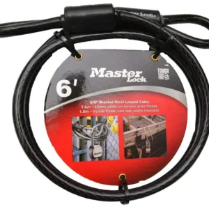 Master Lock Braided Steel Looped Cable 10mm x 1.8m