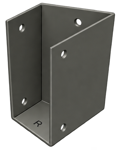 Pergola Purlin Bracket 45° RIGHT 100x50 Slate Grey