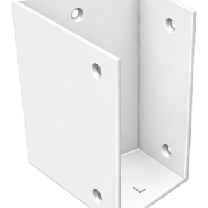 Pergola Purlin Bracket 45° LEFT 150x50 Pearl White