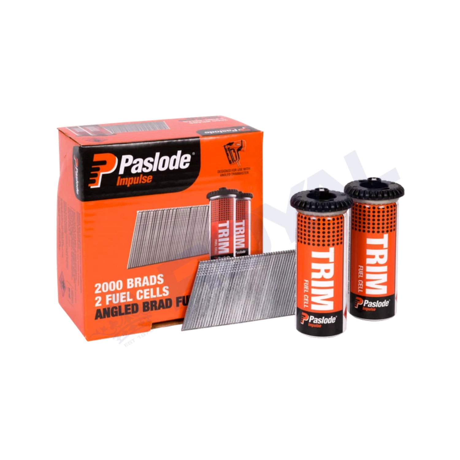 Paslode 38mm x 1.6mm 16 Gauge Angled Brad Nail Fuel Pack - 2000 Pack