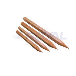 Hardwood Timber Pegs Steel Band / 50 x 50 x 450mm