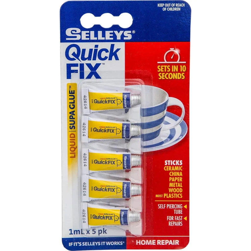 Selleys Quickfix Supa Glue 1mL - 5 Pack
