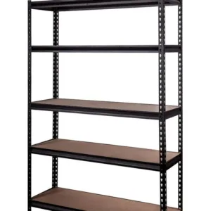 Storage Geelong 5 Tier Shelf Unit Black 1830 x 1220mm