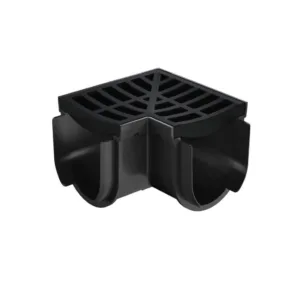 Storm Drain Corner Black 90 Degrees