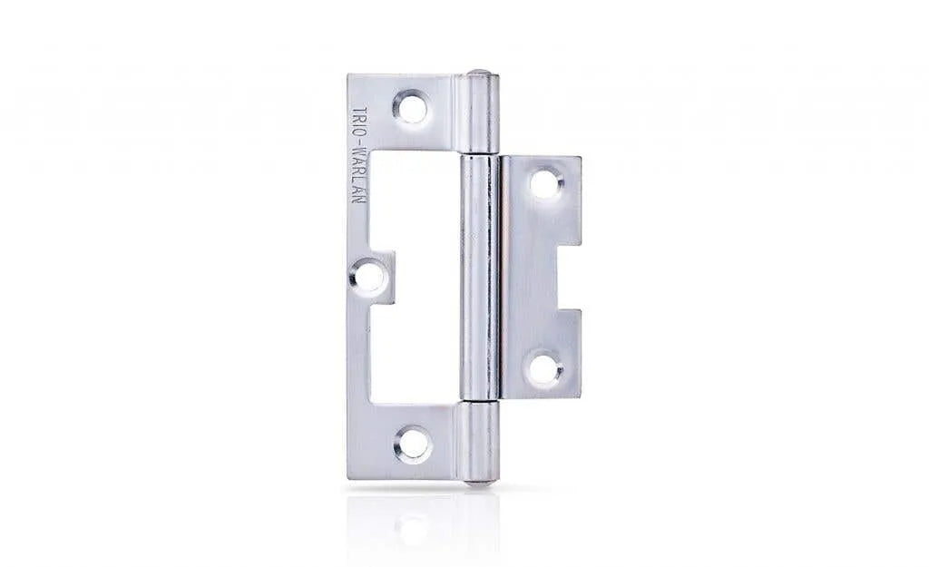 Trio Hirline Door Hinge Fixed Pin 90 x 52 x 1.8mm Satin Chrome