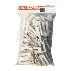 Unipacker – 90mm x 10mm – 80pcs – White – UP10