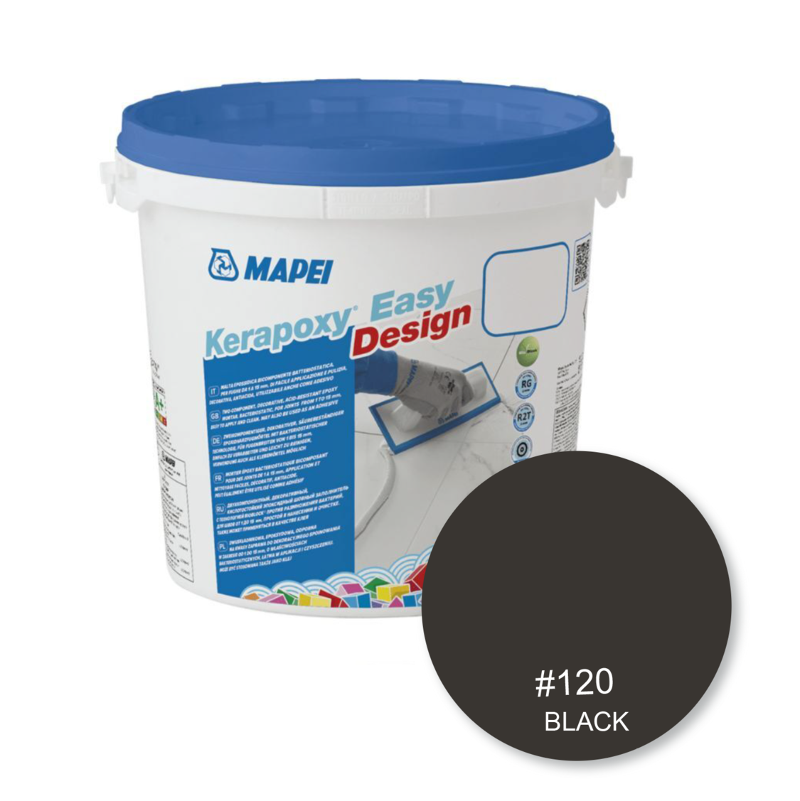 Mapei kerapoxy Easy Design Grout 3kg - Color: 120 black
