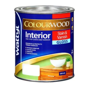 Wattyl Colourwood Stain & Varnish Gloss Dark Mahogany 500mL
