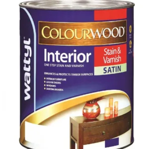 Wattyl Colourwood Stain & Varnish Satin New Baltic Pine 500mL