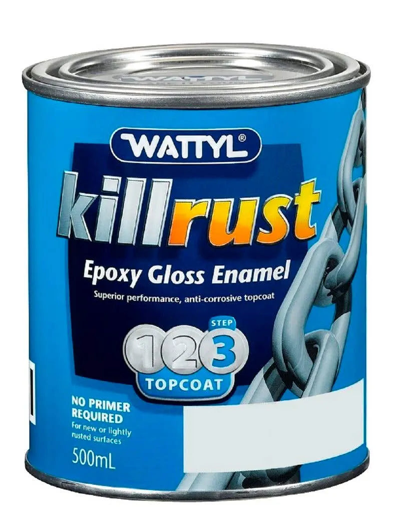 Wattyl Killrust Epoxy Gloss Enamel Sungold 500mL
