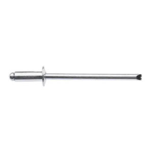 Zenith Rivet Open Steel 1/8"Dia - 3/16" Grip 100 Pack