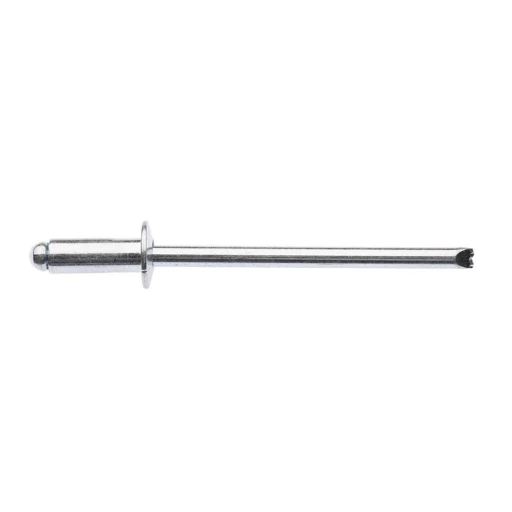 Zenith Rivet Open Steel 1/8"Dia - 3/16" Grip 100 Pack