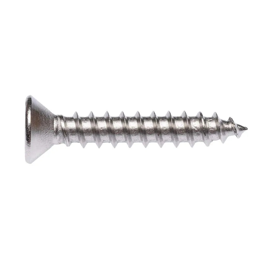 Zenith Self Tapping Screws Countersunk Head Stainless Steel 8G x 25mm 50 Pack