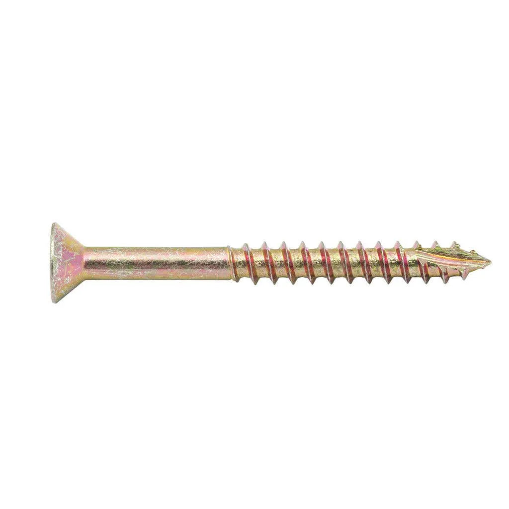 Zenith Timber Screws Countersunk Gold Passivated 10G x 50mm 50 Pack