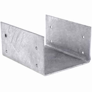 Box Drain Joiners - Galvanised Steel - 125mm wide x 80mm deep