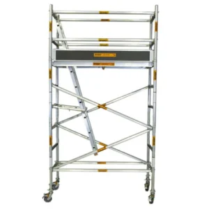 3.0m – 3.4m (Platform Height) Mobile Wide Scaffold (With Stabilizers, Ladders and Kick Boards) - 2.5 x 1.3 x 3