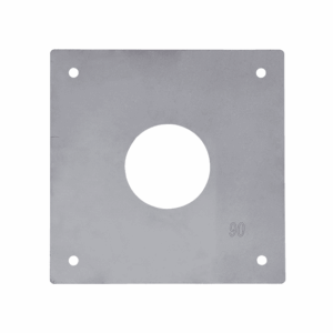Stainless Steel Orifice Plate - 300mm x 300mm - 110mm / With Dynabolts